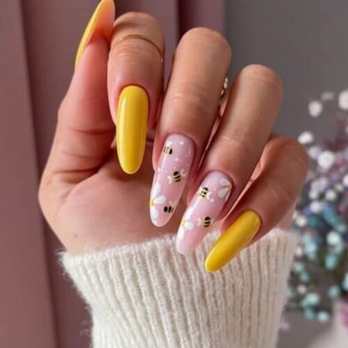 Yellow nail designs blog image