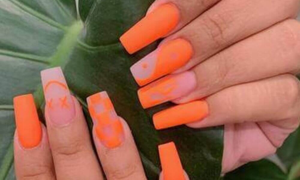 26 Best Orange Nails Designs For This Summer
