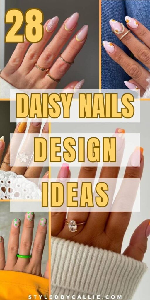 a compilation of daisy nails design ideas to copy