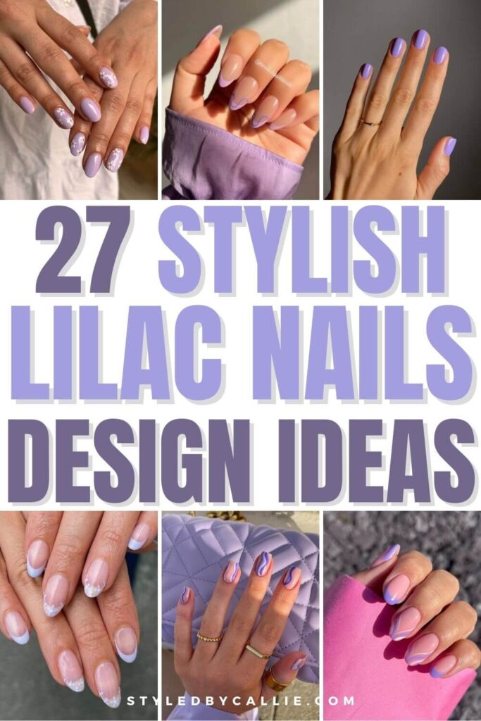 a compilation of lilac nails design ideas