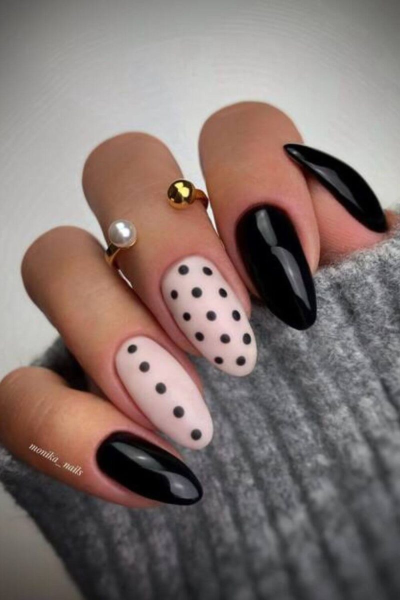 Polka dot nails blog image